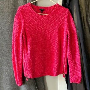 Talbots pink and red sweater